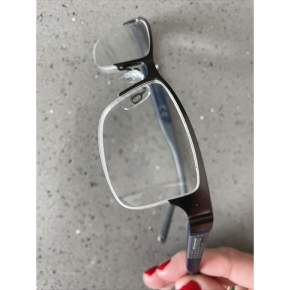 Foster Grant Ironman Eyeglasses Frames ONLY IM1001 DG0921 Half Rim 53-17-147 - Picture 11 of 14